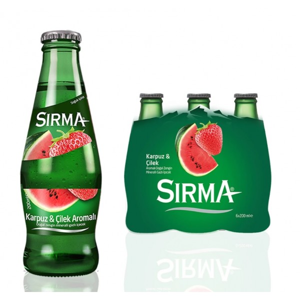 Sırma Karpuz & Çilek soda 24 x 200 ml.