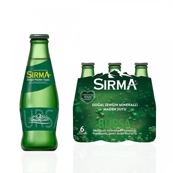 Sırma sade soda 24 x 200 ml.