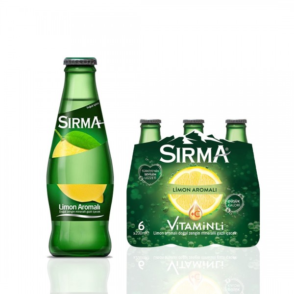 Sırma Limonlu soda 24 x 200 ml.