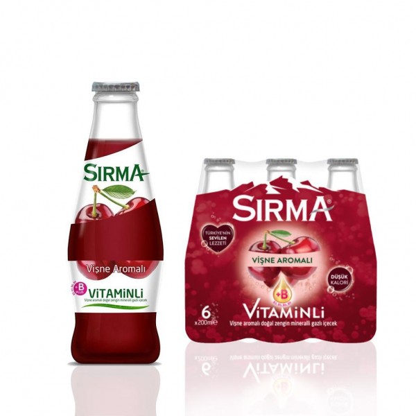 Sırma Vişneli soda 24 x 200 ml.